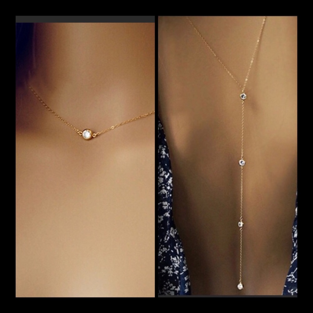 BIKINI/DRESS BACK DROP NECKLACE